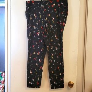 3/$30 Stretchy Skinny Pants with Colorful Pattern NWOT